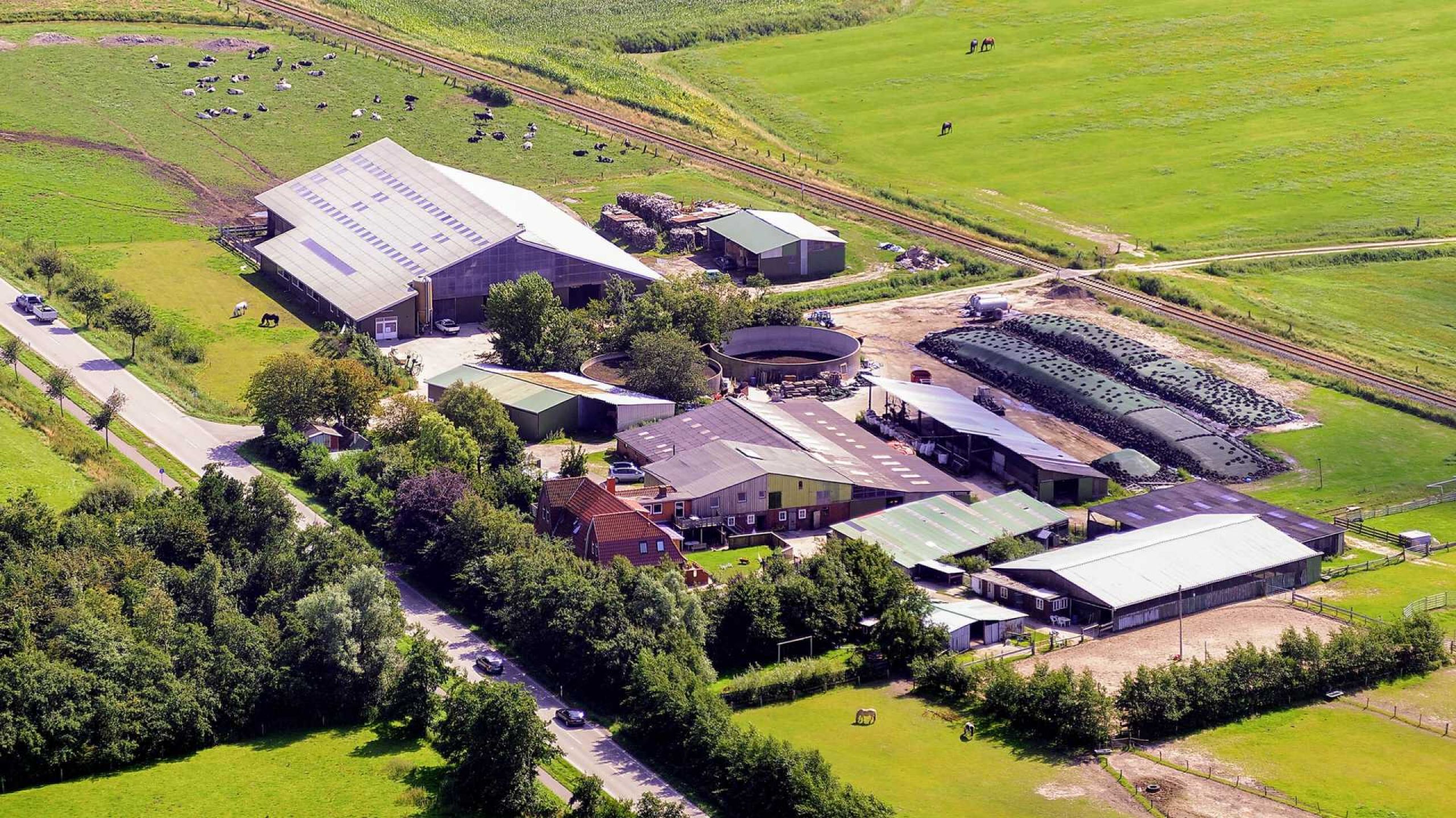 Ferienhof Gravert an der Nordseee - Luftaufnahme